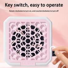 LIMEGIRL Kompakter Nagel-Staubsauger, tragbar & starker Saugvakuum-Ventilator Staubabsauger mit abnehmbarer Waben-förmiger Staubabdeckung, 4000 U/min Nagel-Staubventilator mit wiederverwendbarem Filter, leiser Staubsauger, für Acrylnägel, Lack, für Salon & Zuhause, Pink, Weiß - Pink - Übersicht 5