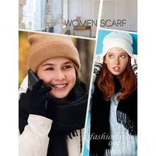 - Bufanda para mujer, diseo de pashmina, regalo de moda, novia, boda, dama de, cachemira, sensacin suave, invierno, clido, largo - Negro - Ver 7