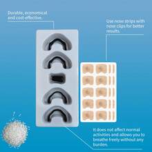 Anti-Snoring Nasal Strips Starter Kit (15 Pack, Black) – Better Sleep, Easy Breathing, Sweat-Proof, Gentle On Skin - màu đen - Xem 3