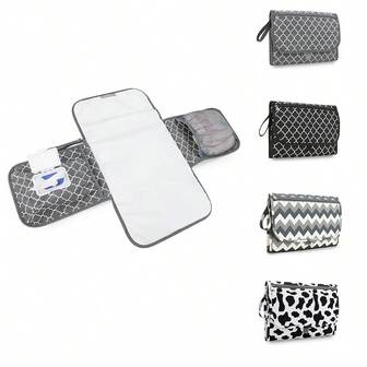 Bolso cambiador de cochecito, Cambiador de bebé, Alfombrilla impermeable para pañales, Bolsa multifuncional para toallitas húmedas, Accesorios de bolso de mamá