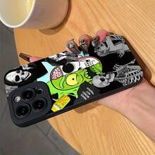 Estuche para Teléfono Móvil con Estilo Callejero Oscuro y Patrón Personalizado, Colección de Elementos Rebeldes Adecuado para iPhone 16 15 14 13 12 11 Pro Max X XS XR - Color 1 - Ver 4