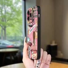 Fundas de Teléfono con Tema de Viaje Creativo con Acabado Mate, Populares Entre Hombres y Mujeres, Diseñadas para Ser a Prueba de Golpes para Varios Modelos de , Incluyendo 16E, 16PRO, 16PLUS y Más.Perfecto como regalo de Pascua o cumpleaños para amigos, novias, novios y familia. - Negro - Ver 5