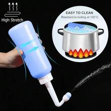 Reusable Perineal Irrigation Device, Female Intimate Care Cleansing, Portable Bidet Washing Tool - Multicolor - View 4