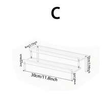 1 pieza Soporte de exhibición de acrílico, Estante de almacenamiento multifuncional para perfumes y postres, Exhibición de figuras y cosméticos, Soporte de decoración para el hogar/tienda/fiesta - Multicolor - Ver 7