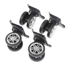2Pair Replacement Wheels Trolley Case Luggage Wheel Repair Universal Travel Suitcase Parts Access 360 Degree Swivel Wheel Caster - Một kích thước - Xem 1