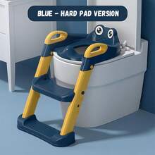 TAIMASI 2 In 1 Toilet Potty Training Seat With Step Stool Ladder And Urinal, Sa-Fe & Comfortable Potty Chair With Anti-Slip Design, Adjustable Height - Blue Yellow - View 9