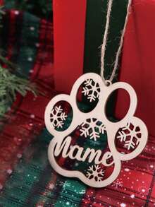 LICVIC 1/2/3/4/5/6pcs Custom Name Christmas Ornament, Personalized Christmas Tree Decor, Festive Hollow Hanging Decor, Customized Holiday Gift, Customizable - Style a - View 16