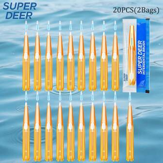 Fawnmum 20支装 I型 0.7mm 牙间刷，适用于牙套，软毛牙间刷，清洁牙齿间，口腔护理工具