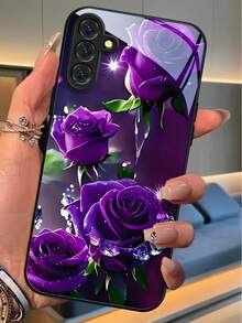 1 pieza de funda de teléfono a la modaNo incluye cordón ni soporte. PurpleRoses, Funda para Teléfono de Alta Calidad con Acabado en Cristal Templado, Compatible con S25/24/23/22/21/20/10 Ultra/FE+, Note20,/Ultra, A70/56/55/54/53/52/51/36/35/34/32/26/25/24/23/16/15/14/06/05/03, Funda Compatible con 17, 17, 16,15,14,13,12,11,PROMAX,PLUS - Multicolor - Ver 3
