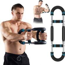 Arm Trainer Chest WorkoutStrengthen Chest And Arm MusclesMen's Fitness Trainer DetachablePortable Spring Resistance HomeFitness Equipment - 黑藍 - 查看 6