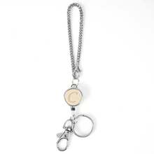 35cm Retractable Elastic Keychain Lanyard, Sturdy And Durable, Suitable For ID Holders, Keys And Commuter Cards, Cute And Fashionable, Long-Lasting, Can Be Used As Wallet Chain, Keychain And Hanging Loop, Unisex, Anti-Lost And Anti-Theft - Apricot - View 15