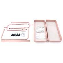 Clothing Rack, Clothing Rack With 2 Baskets, Movable Clothing Rack - 粉色 - 查看 8