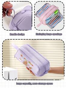 Katze Stiftehalter & Federmäppchen 2-in-1 Aus Silikon – Höhe 19 Cm, Weich & Waschbar – Süßer Organizer Für Schule & Büro