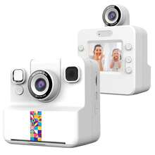 Kids Instant Print Camera, Digital Camera, Suitable For Birthday Gifts For Boys And Girls Aged 3-13+, 1080P HD Video, Dual Cameras (Front & Rear), HD Video Recording, Instant Print, With Zoom And Anti-Shake Function, Compact And Portable Design, Suitable For Travel, Family Photos And Outdoor Activities - Blue/Purple/White, Portable Camera (1300mAh Rechargeable Battery) - Multicolor-a30 - View 18