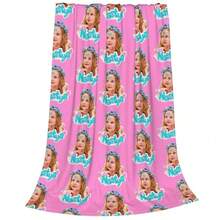 Cute Like Nastya Blankets Coral Fleece Plush Summer Air Conditioning Kawaii Cartoon Throw Blanket For Sofa Car Bedding Throws - như hình ảnh cho thấy-5 - Xem 11