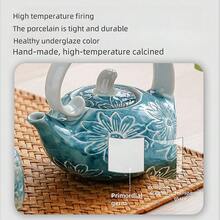 1/4/5件套陶瓷茶杯茶壶套装，菊花图案，圣诞礼物，高端奢华家居茶杯，阿拉伯咖啡杯，招待客人和朋友，下午茶杯，适合咖啡馆盛装卡布奇诺、拿铁、摩卡、花草茶、红茶、热茶，圣诞节家居装饰，茶室装饰，结婚礼物，长辈礼物，复活节礼物 - 彩色 - 查看 3