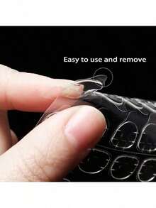288pcs 12 Sheets Adhesive Tabs Waterproof Breathable Glue Tabs DoubleSided Nail Jelly Sticker Super Sticky Fake Nail Glue Stickers Transparent Flexible For Manicure - 透明的 - 查看 5
