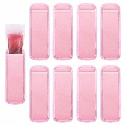 Ống bọc kem que, ống giữ nhiệt kem que, ống đựng kem que trong tủ đông, hộp đựng kem que có thể tái sử dụng và giặt được, đồ dùng mùa hè, đồ dùng gia đình.