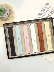 Bộ 6 dây đeo đồng hồ thể thao bằng silicon mềm thoáng khí, bộ quà tặng thời trang thanh lịch, tương thích với Apple Watch Series 11/10/9/8/7/6/SE/SE2/Ultra (38mm, 40mm, 41mm, 42mm, 44mm, 45mm, 46mm, 49mm) - Dòng 10/11 42mm - Xem 29