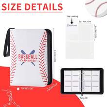 Football Card Binder 4 Pocket - Holds 400 Cards For Collecting - Baseball002 - View 5