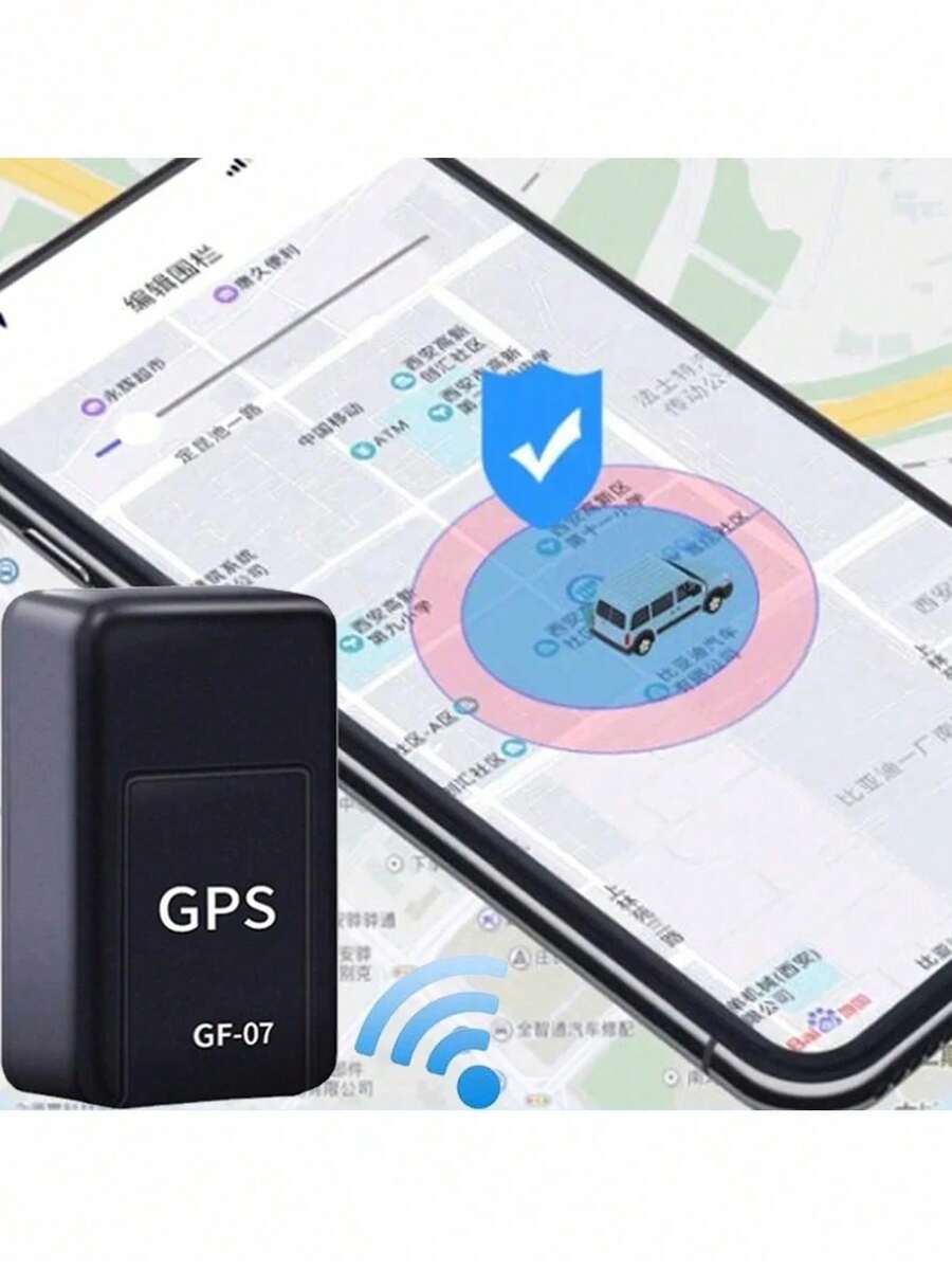 1/2 Pieces Small Magnetic GPS Tracker, GF-07 Black GPS Tracker. It Is A One-Button Positioning Device For Pets, Vehicles And Families. It Provides Real-Time Positioning, Low Battery Warning And USB Charging. It Is A High-Quality Product That Is An Excellent Anti-Lost Device With Low Battery Alert And USB Charging Technology. - Multicolor - View 1