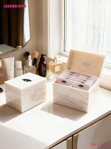 5/10 Layers Acrylic Eyelash Storage Box, Lash Organizer Case With 5/10 Trays, False Eyelash & Glue Holder Display Stand For Makeup & Eyelash Extension - Multicolor - View 13