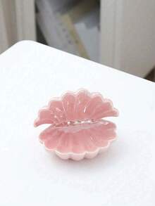 1个贝壳首饰托盘，艺术装饰风格，多功能半圆形钥匙和首饰收纳架，适合玄关/梳妆台、家居装饰，送给母亲/朋友的贴心礼物 - 结婚礼物，首饰托盘，防晒旅行必备，化妆间装饰 - 彩色 - 查看 11