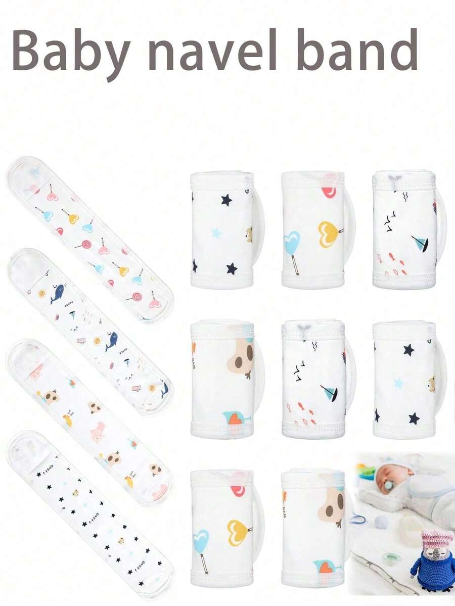 4 Dải quấn rốn cho bé, Đai quấn bụng mềm mại và ấm áp cho trẻ sơ sinh, Đai quấn bụng cho trẻ sơ sinh, Đai bảo vệ bụng cho trẻ sơ sinh, Ngăn ngừa nhiễm trùng rốn và giữ ấm bụng, Thoáng khí và thoải mái, Thích hợp làm quà tặng cho trẻ sơ sinh, Sử dụng ngoài trời - trắng - Xem 1