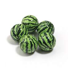 5/10颗亚克力西瓜形珠子,时尚休闲可爱手绘西瓜图案,手工DIY珠子,适用于珠宝制作、工艺品、装饰、手机挂件、钥匙扣、配件 - 西瓜 - 查看 10