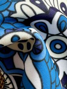 2025复古印花比基尼两件套，女士度假沙滩夏季套装 - 彩色 - 查看 6