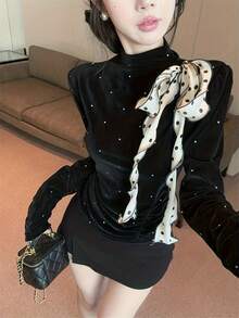 Women Tops - Black - View 5