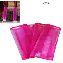 4pcs Set Breathable Horse Fly Boots, Loose Mesh Design Colorful Horse Boots, Durable Horse Leg Protector, Effectively Prevent Mosquito Bites, Comfortable Breathable Suitable For Multiple Scenarios, Protect Horse Leg Safety - Multicolor - View 9