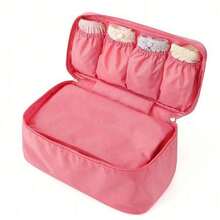 1pc Large Capacity Travel Underwear Storage Bag, Can Store Bras, Panties, Socks, Multi-Functional Cosmetic Organizer Bag, Suitable For Home Closet Storage, Foldable 6/7/11 Compartments, Applicable For School Supplies - Multicolor - View 6