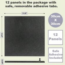 6 Pcs 47*35 Inches Self Adhesive DIY Felt Board Wall Sticker, Soft Wooden Board Display Board, Kindergarten Message Board, Memos, Bulletin Board, Photo Wall With Adhesive Backing - Black - View 2