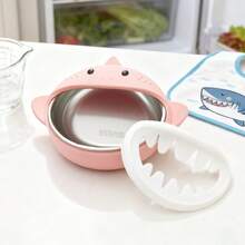 Detachable Silicone Snack Cup With Stainless Steel Lining Snack Container For Toddlers And Kids - 粉色 - 查看 1