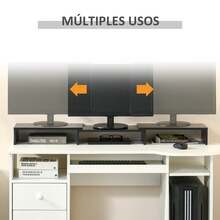 Vinsetto Monitor Stands - màu đen - Xem 5