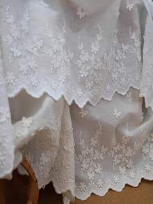 1yard 3D Butterfly Embroidered Lace Trim, DIY Clothing Collar, Skirt Hem Sewing Patchwork, 26.5cm Decorative Home Fabric Accessory - Multicolor - View 3