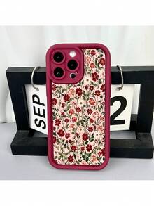 Funda protectora de teléfono con Floral Vintage Elegante Para Teléfono Celular regalo de moda minimalista interesante para hombres y mujeres, adecuado para iPh 16/15/15Pro/15ProMax/14/13/12/11/XsMAX, iP 17,  Max Series,A14/A15/S23 Ultra/A50/A12/A32/A52/A72/A51/A21S/A13/A14/S22 Ultra/S23/A33/A53/S20 FE,Protección completa contra caídas, resistencia a impactos y prevención de rayaduras,diseño creativo y de moda para hombres y mujeres - Rosa chicle - Ver 7