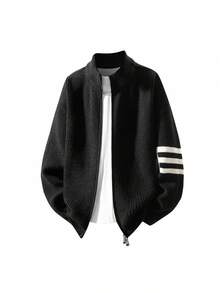Men Knit Tops - 杏色 - 查看 7