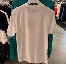 Adidas Camiseta deportiva casual de cuello redondo con estampado gráfico para hombre - Blanco - Ver 3