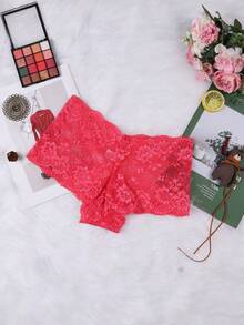 12-Piece Women's Lace Low-Rise Panty Set - Featuring A Sexy Semi-Transparent Design, Soft And Breathable Fabric. The Multi-Color Combination Is Suitable For Daily Wear And Special Occasions, With Exquisite Embroidery For A Cute Lingerie Style. - 多色A - 查看 6