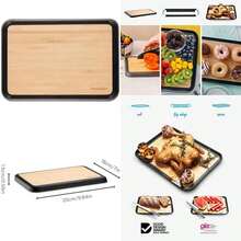 Dreamfarm - Silicone Flip Edge Cutting Board,(Fledge (7" x 10") Bambú) - Multicolor - Ver 1