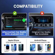 CarlinKit Dongle inalámbrico CarPlay y Dongle Android con cable, adaptador USB para Radio de coche Android modificada Mirrorlink - CCPA con micrófono - Ver 2
