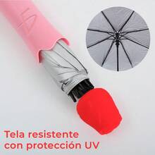 Umbrellas And Rain Hat Umbrellas - Pink - View 5