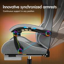 Home Office Chairs - Grey - View 5