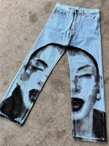 Fashion Pants European And American New Men's Clothing, Casual Flared Pants Digital Printing - XHoPucOkn - Xem 1