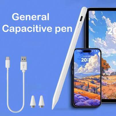 Bút cảm ứng điện dung đa năng, độ chính xác và độ nhạy cao, dùng để vẽ, viết, chơi game, chụp ảnh màn hình trên máy tính bảng, tương thích với iPhone 17 Pro Max/17 Pro/17/Air/16/15/14/13/12/11, iPad Series.