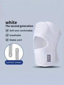 1pc Unisex Elastic Knee Brace, Breathable Polyester Sports Basketball Support - Suitable For Various Outdoor Activities