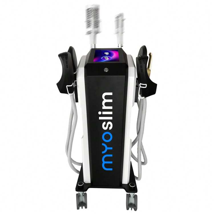 EMS myoslim RF 2 en 1 máquina moldeadora de cuerpo 360 giratorio profesional rodillo de bola interior masajeador adelgazante equipo especializado - 5 manijas RF - Añade 8