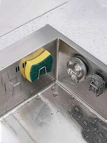 خطاطيف مطبخ من الفولاذ المقاوم للصدأ، لاصقة ذاتية القوة، مانعة للتسرب، سهلة التركيب بدون حفر، مناسبة للمطبخ والحمام، ملحقات تخزين وتنظيم المطبخ، خطاطيف متعددة الاستخدامات - متعدد الألوان - مشاهدة 5